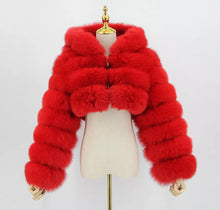 Load image into Gallery viewer, I’m Bossy Fox Fur Jacket
