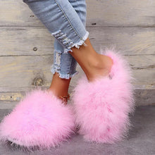 Load image into Gallery viewer, Fluffy Faux Fur Slippers
