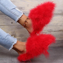 Load image into Gallery viewer, Fluffy Faux Fur Slippers
