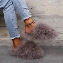 Load image into Gallery viewer, Fluffy Faux Fur Slippers
