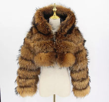 Load image into Gallery viewer, Raccoon Fur Jacket
