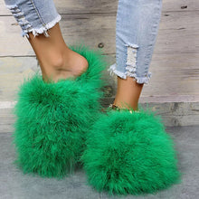 Load image into Gallery viewer, Fluffy Faux Fur Slippers
