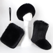 Load image into Gallery viewer, Faux Fur 3 Piece Boot Set
